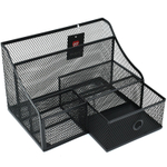 Органайзер DELI 250х165х165 мм, металлический, черный