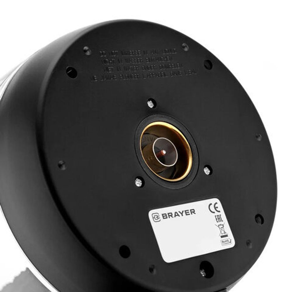 Чайник BRAYER BR1026, 1,8 л, 2200 Вт, закрытый нагревательный элемент, стекло, черный