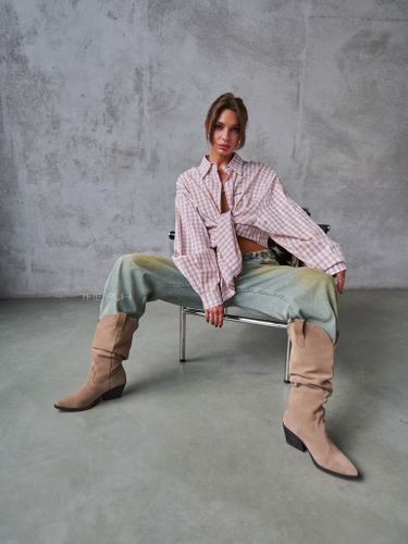 Широкие хлопковые джинсы-трансформеры