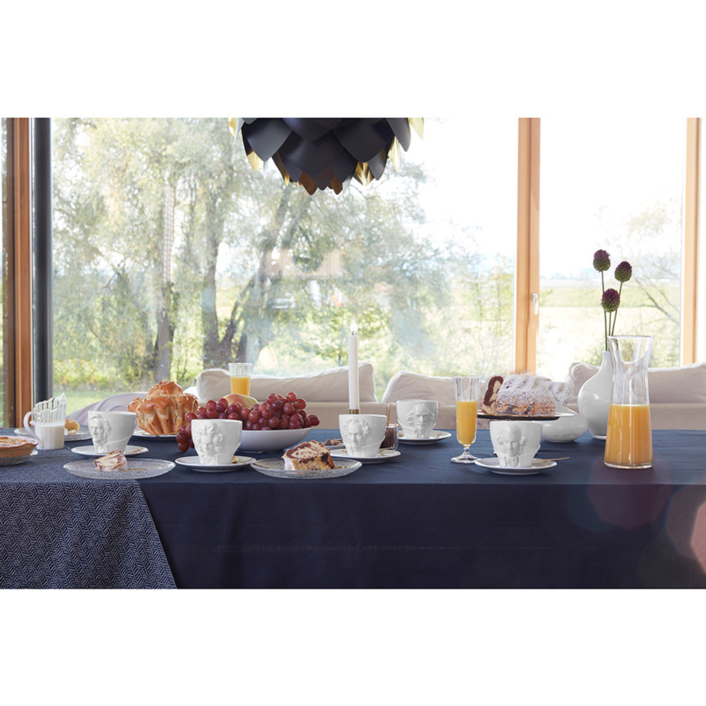 Чайная пара talent, wolfgang amadeus mozart, 260 мл, белая