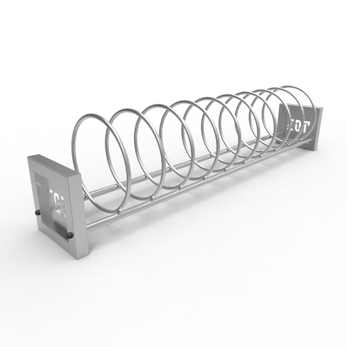 ВП-17-3 Велопарковка из нержавейки Кольца