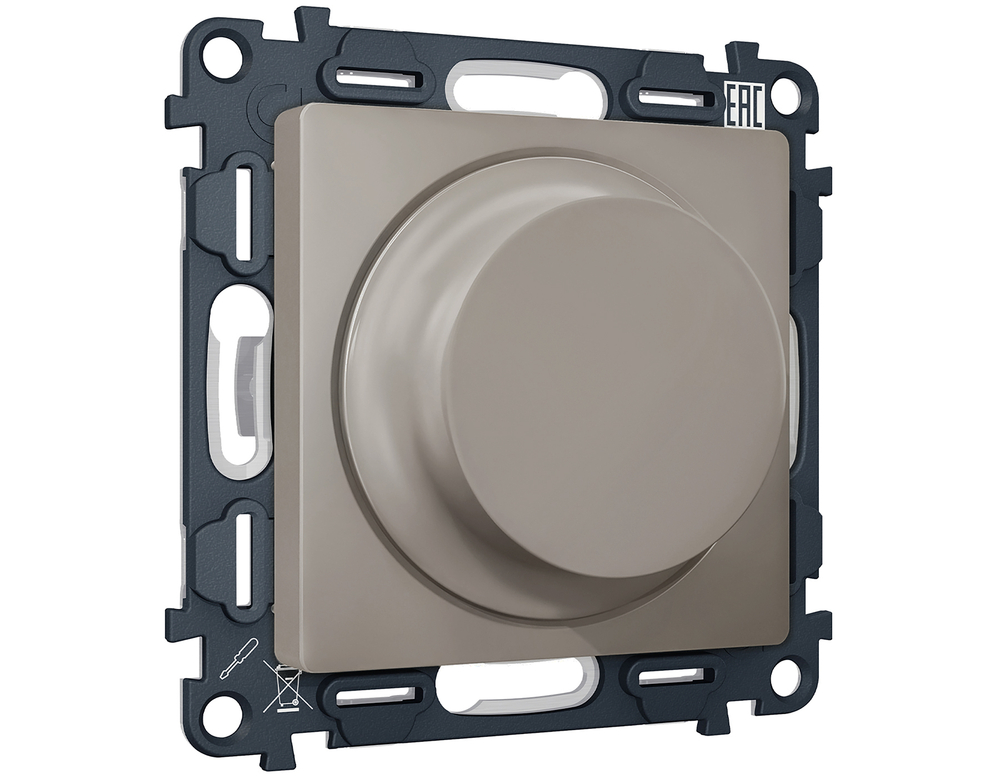 MA365510 Комплект механизма светорегулятора универсального ALFA Серо-бежевый матовый 25-600W/LED 5-300W QUANT (AP3655, VM136)