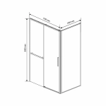Душевой уголок Vincea Slim Soft VSR-1SS1011CLG 110x100 стекло прозрачное/профиль золото брашированное