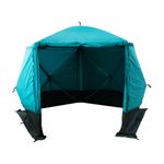 Шатер СЛЕДОПЫТ быстросборный, 5 стен, 3,4х3,25 м, h-2,30 м, S по полу 7,6 кв.м, цв. WATERFALL
