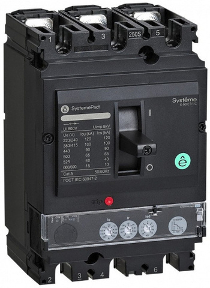 Автоматический выключатель в литом корпусе Systeme Electric SPC160F16022L3DF