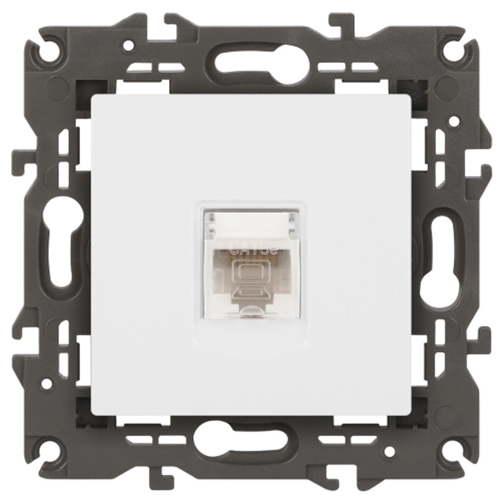 Розетка ЭРА Elegance 14-3107-01М RJ45, белый матовый | Elegance Белый