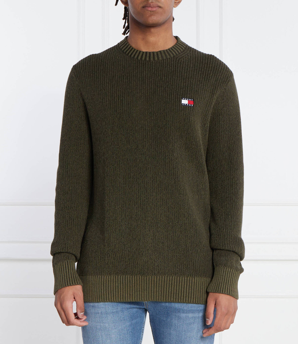 Свитер TONAL XS BADGE Tommy Jeans - зеленый(DM0DM17776)
