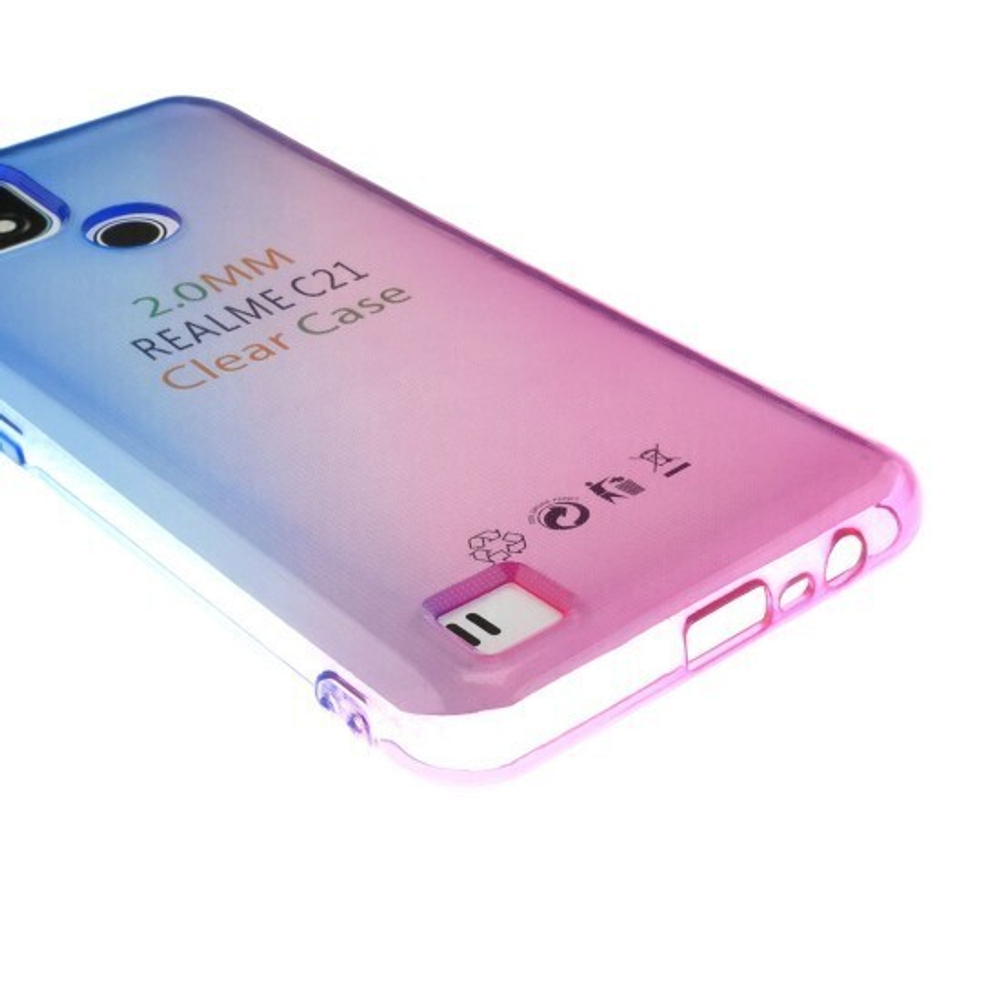 Чехол для Realme C21 Градиент, ТПУ, 012964