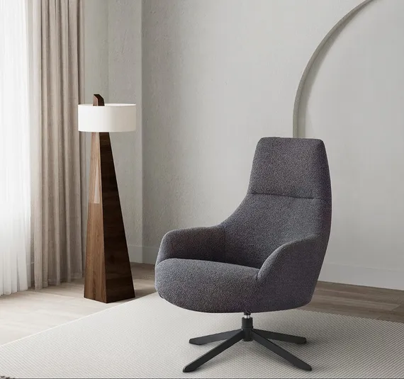 Крутящееся кресло Beta, серо-коричневое