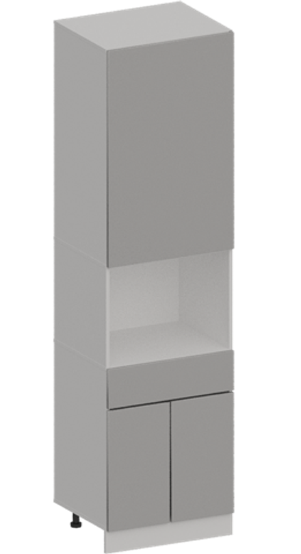 Кухня Модуль ШП1Я 600 Белый / Лайт Грей