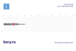 Бор алмазный красный Frank Dental типа FG - D.861.007.F.FGS