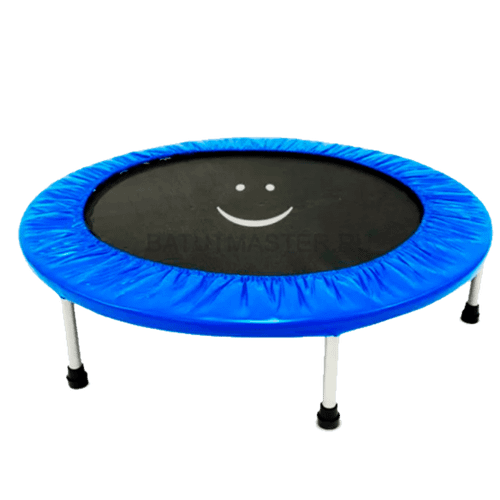 Каркасный батут «Улыбка» диаметр 3,3 фт, синий