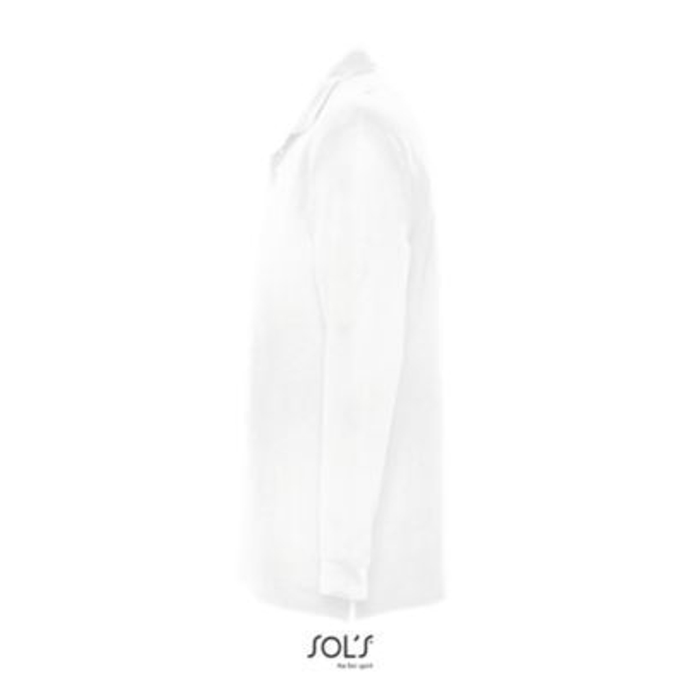 Рубашка поло мужская Sol's Star с длинным рукавом. Серый  S