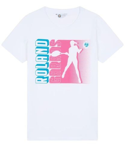 Женская теннисная футболка Roland Garros Sandrine T-Shirt - White