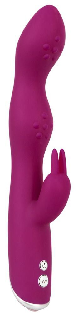 Фиолетовый вибратор A   G-Spot Rabbit Vibrator для стимуляции зон G и A - 23,6 см.