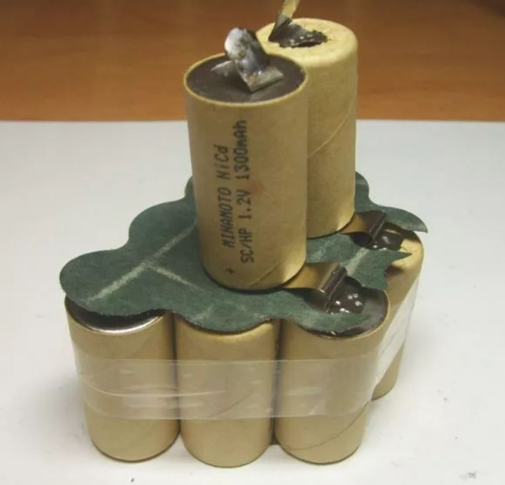 Ремонт аккумулятора Bosh 12В Ni-Cd