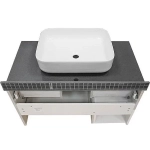 Тумба с раковиной Comforty Прага 90 00-00014424 дуб белый