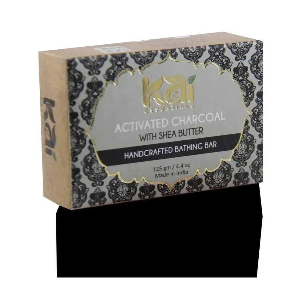 Мыло Activated Charcoal Активированный уголь Премиум с маслом ши KAI ESSENTIALS | КАЙ ЭССЕНЦИАЛС 125г
