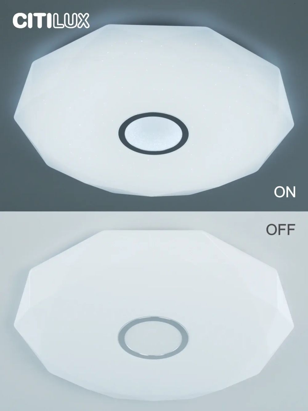 Citilux Диамант Смарт CL713A100G Умная люстра Хром