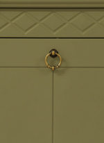 Обувница 123х66х21, Индра, тумба для обуви для прихожей, МДФ, оливковый, Dipriz