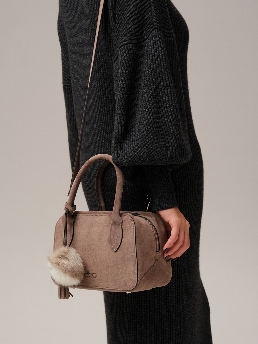 Замшевая сумка DBR 31348 капучино
