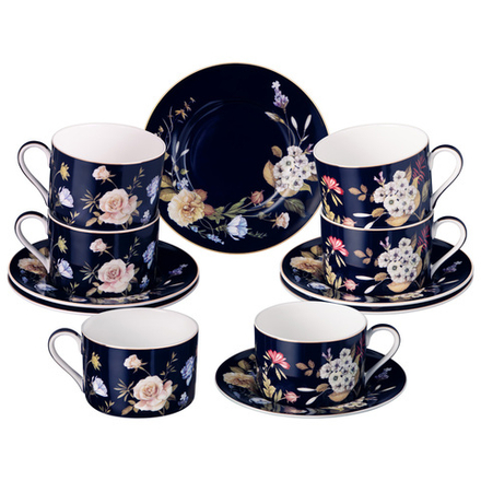 ЧАЙНЫЙ НАБОР LEFARD "КОБАЛЬТ" НА 6 ПЕР. 12 ПР. 190 МЛ (КОР=6НАБ.)