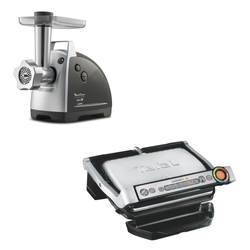 Мясорубка Moulinex ME687832 + Электрогиль Tefal GC712D34