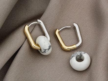 Швензы-Овальные кольца Биколор 14,7-20мм