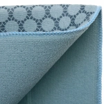 Коврик для сушки посуды 50*90см «Горошек» мятный