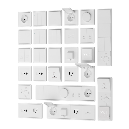 Вывод кабеля, матовый белый, серия R98