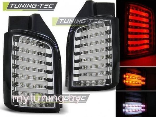 Задние фонари VW T5 chrome black led