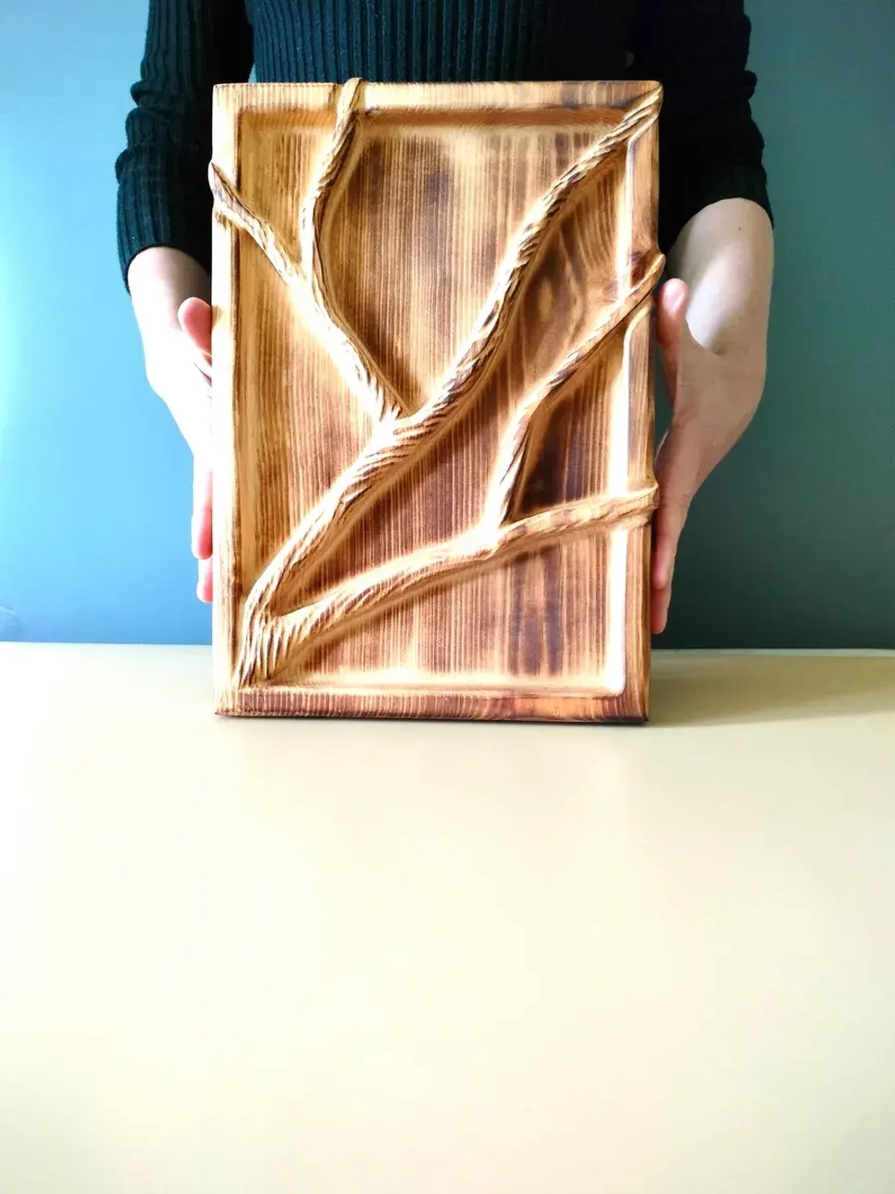 Менажница деревянная сервировочная "Ветка"