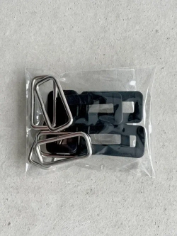 Лента липучка гибридная с набором скоб (5 метров х 25мм. + 20 скоб)