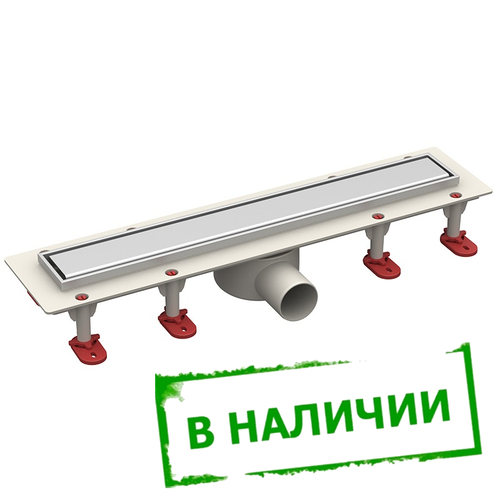 ТП-55.1C-600 Линейный душевой трап горизонтальный с рамкой из нержавеющей стали