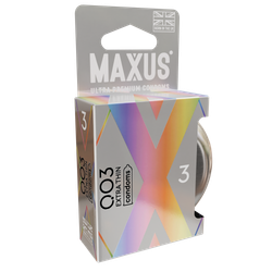 Презервативы MAXUS 003 №3 в железном кейсе, экстремально тонкие, 3 шт