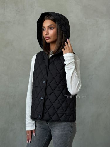 Графитовое шерстяное пальто с утепленным жилетом