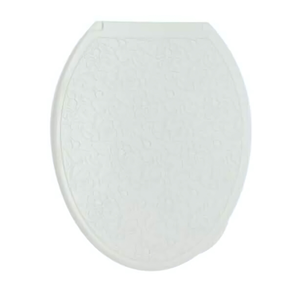 Крышка унитаза "ДЕКОР" АЖУР белая Росспласт РП-813