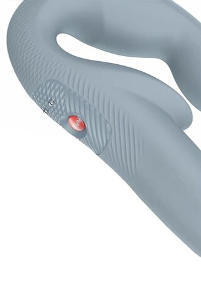 Серый безремневой страпон Share Vibe Pro (Цвет: серый)