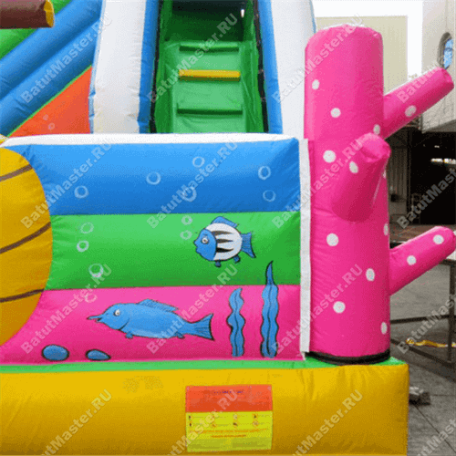 Коммерческий надувной батут "На дне морском"