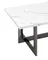Журнальный столик Newton 122х61 см, белый мрамор, темный хром