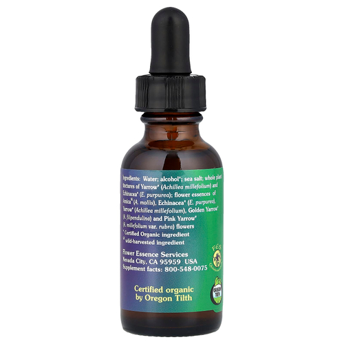Flower Essence Services, Yarrow Environmental Solution, травяная настойка с тысячелистником, 30 мл (1 жидк. унция)