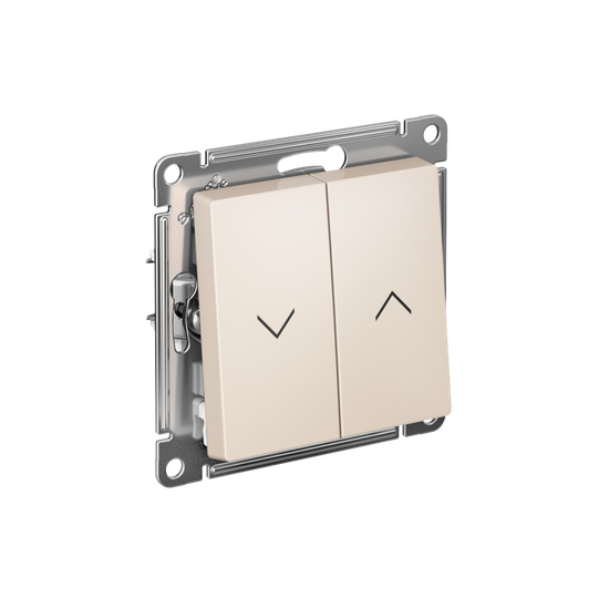 Выключатель для жалюзи 2-кл. AtlasDesign 10А механизм беж. SE ATN000219