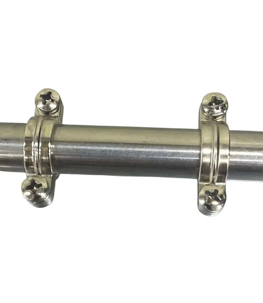 Хомут никель для фиксации трубы D15