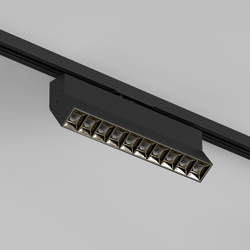 DK6636-BK Поворотный однофазный трековый светильник EDDER со светодиодом L271mm 220V 20W 30° 3000K IP20 черный алюминий