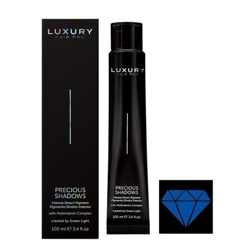 Интенсивный прямой пигмент для волос Оттенок Синий Сапфир Green Light Luxury Hair Pro Precious Shadows Intense Direct Pigments 100мл