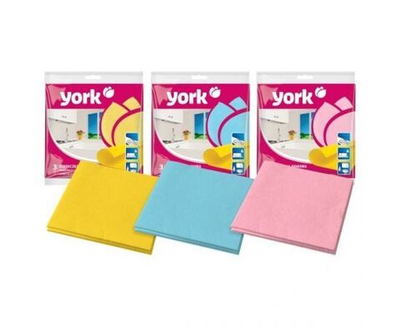 Салфетка вискозная YORK Домашняя, 35х35 см 3 шт