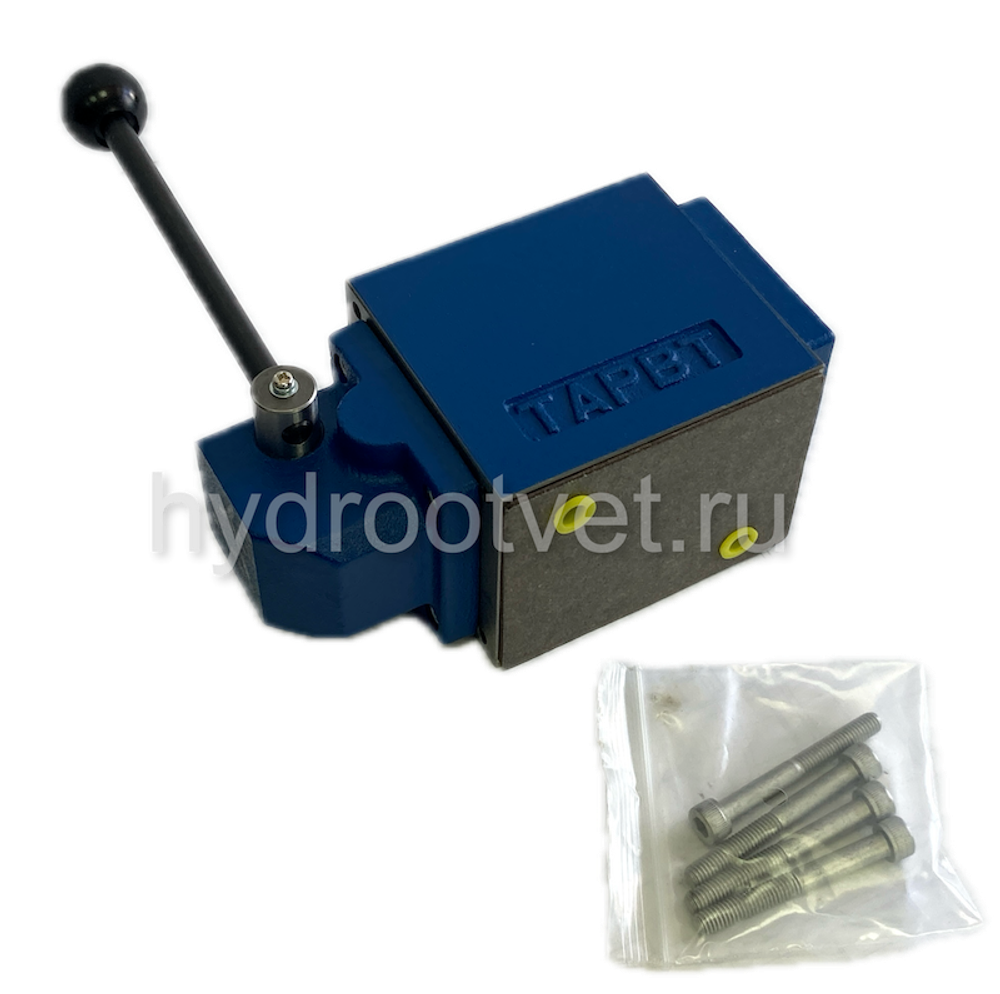 4WMM10C10/F -  Гидрораспределитель Ду 10 с ручным управлением, схема C (574), возврат - F = фиксатор