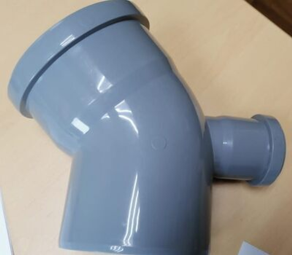 110 колено с отводом 50 УГОЛ 45 ТЫЛ