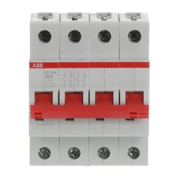 Рубильник модульный ABB SD204/40 4P 40А рычаг красный (выключатель нагрузки)
