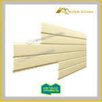 Сайдинг металлический L -Брус ХL Полиэстр 0.45мм - RALL 1014 Слоновая кость (Заказ)